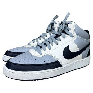 Nike Court Vision Mid Shoes Mens Size 11 Leather DN3577-002 Basketball Sneakers